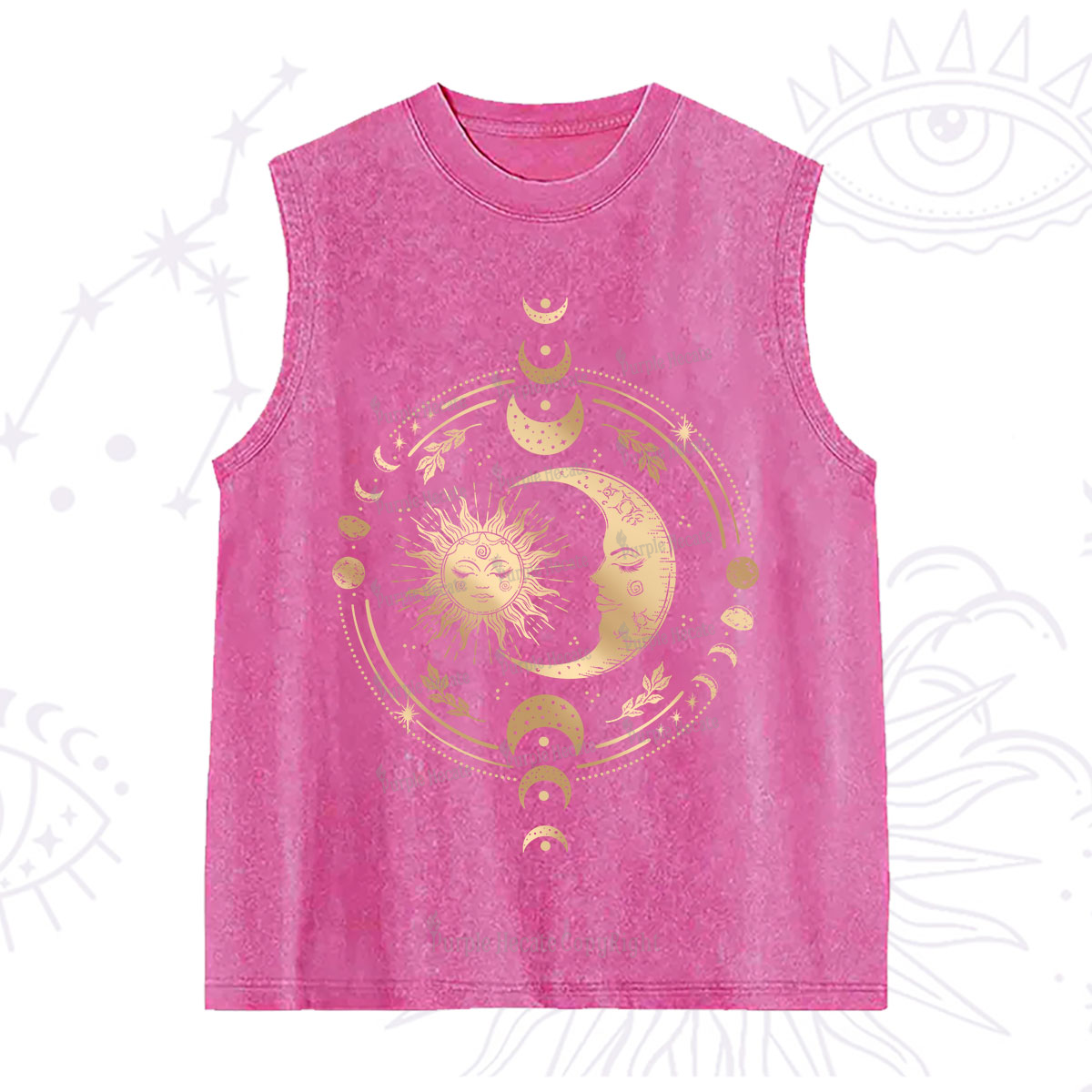 Purplehecate Celestial Sun and Moon Washed Tank