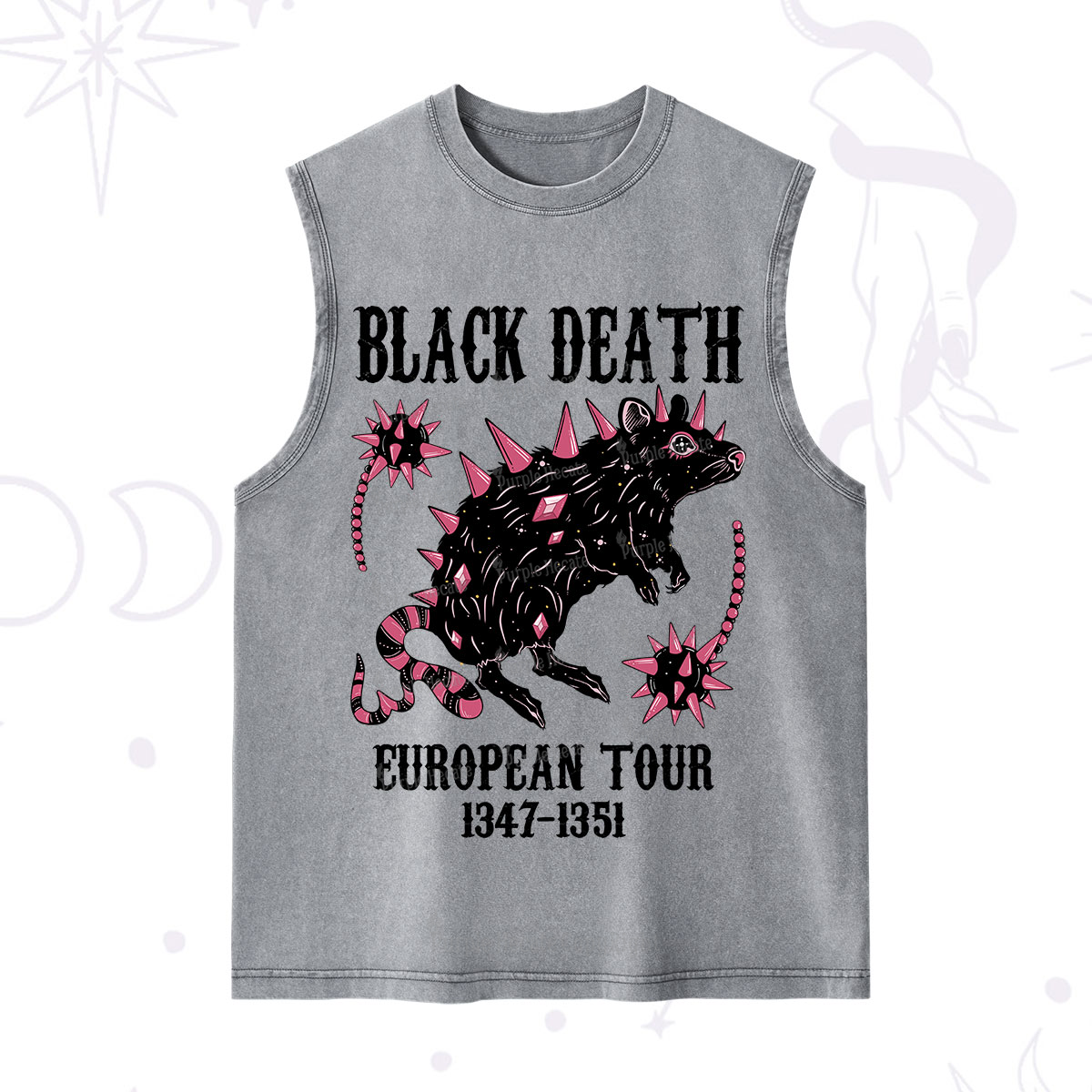 Purplehecate Black Death Washed Tank