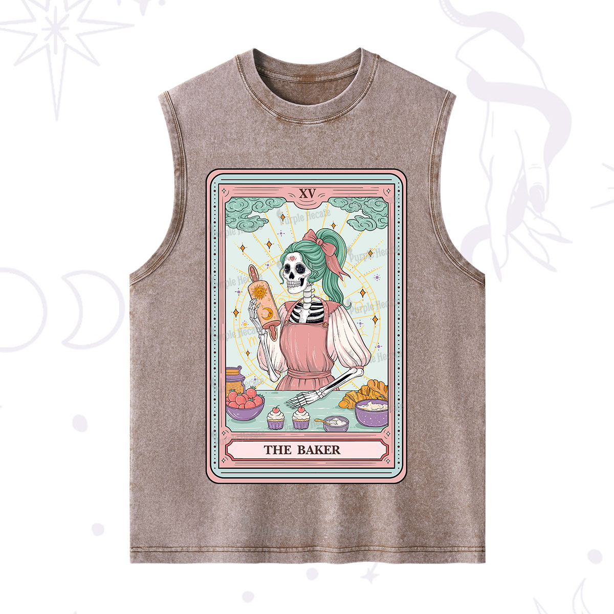 Purplehecate The Bakery Tarot Card Washed Tank
