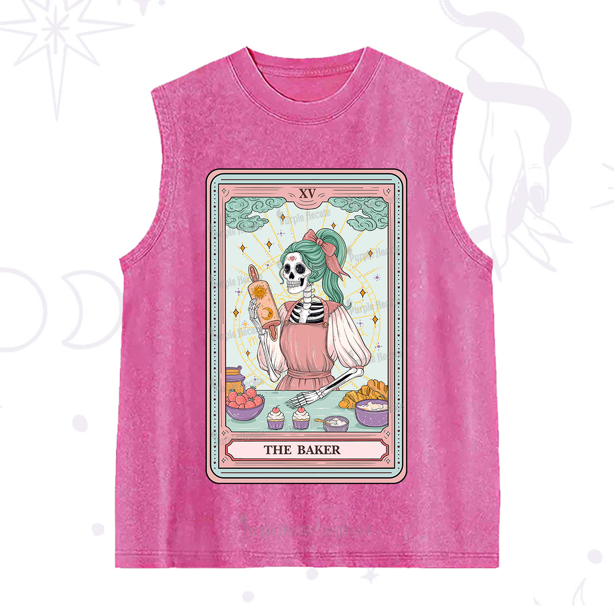 Purplehecate The Bakery Tarot Card Washed Tank