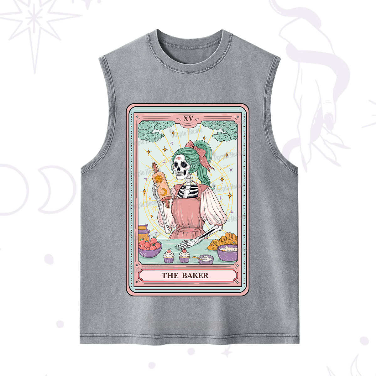 Purplehecate The Bakery Tarot Card Washed Tank