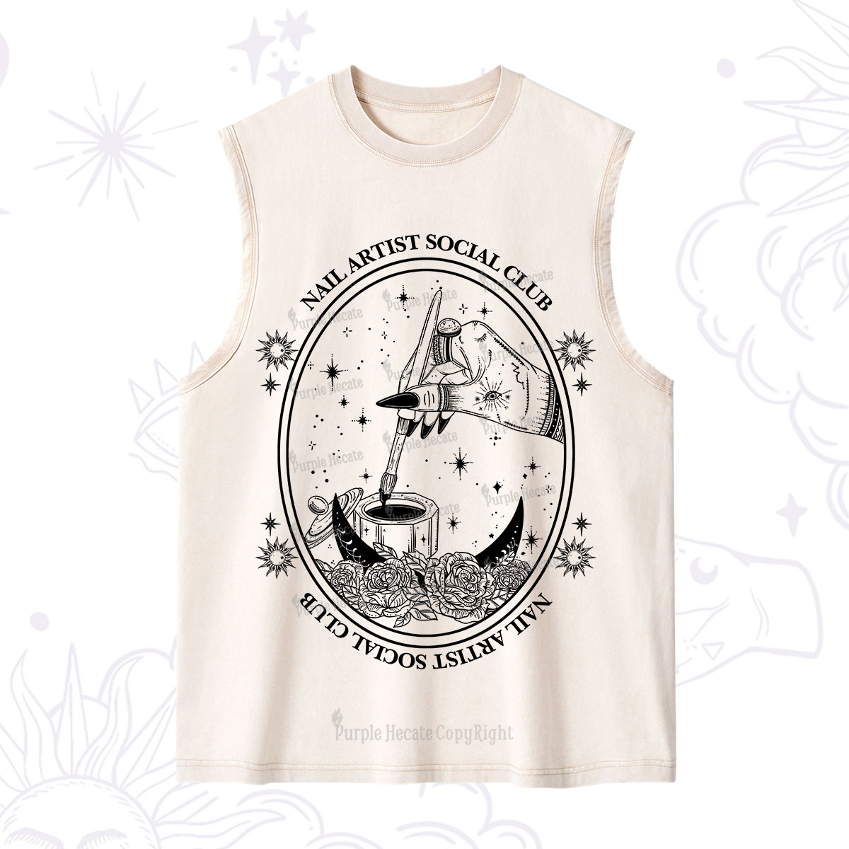 Purplehecate Nail Artist Social Club Washed Tank