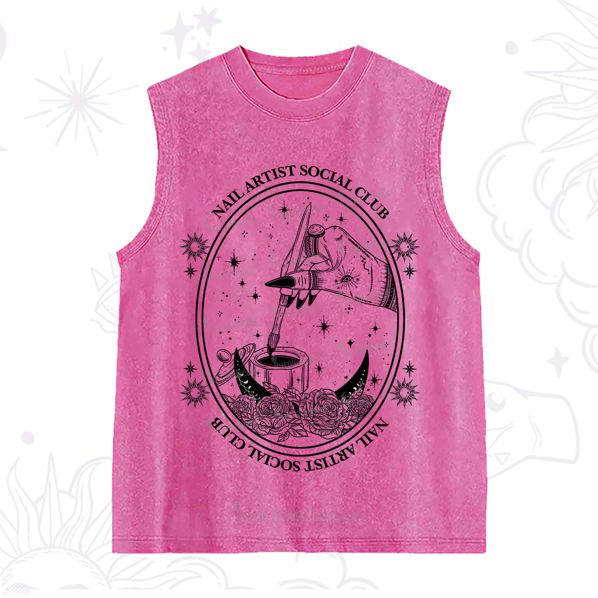 Purplehecate Nail Artist Social Club Washed Tank