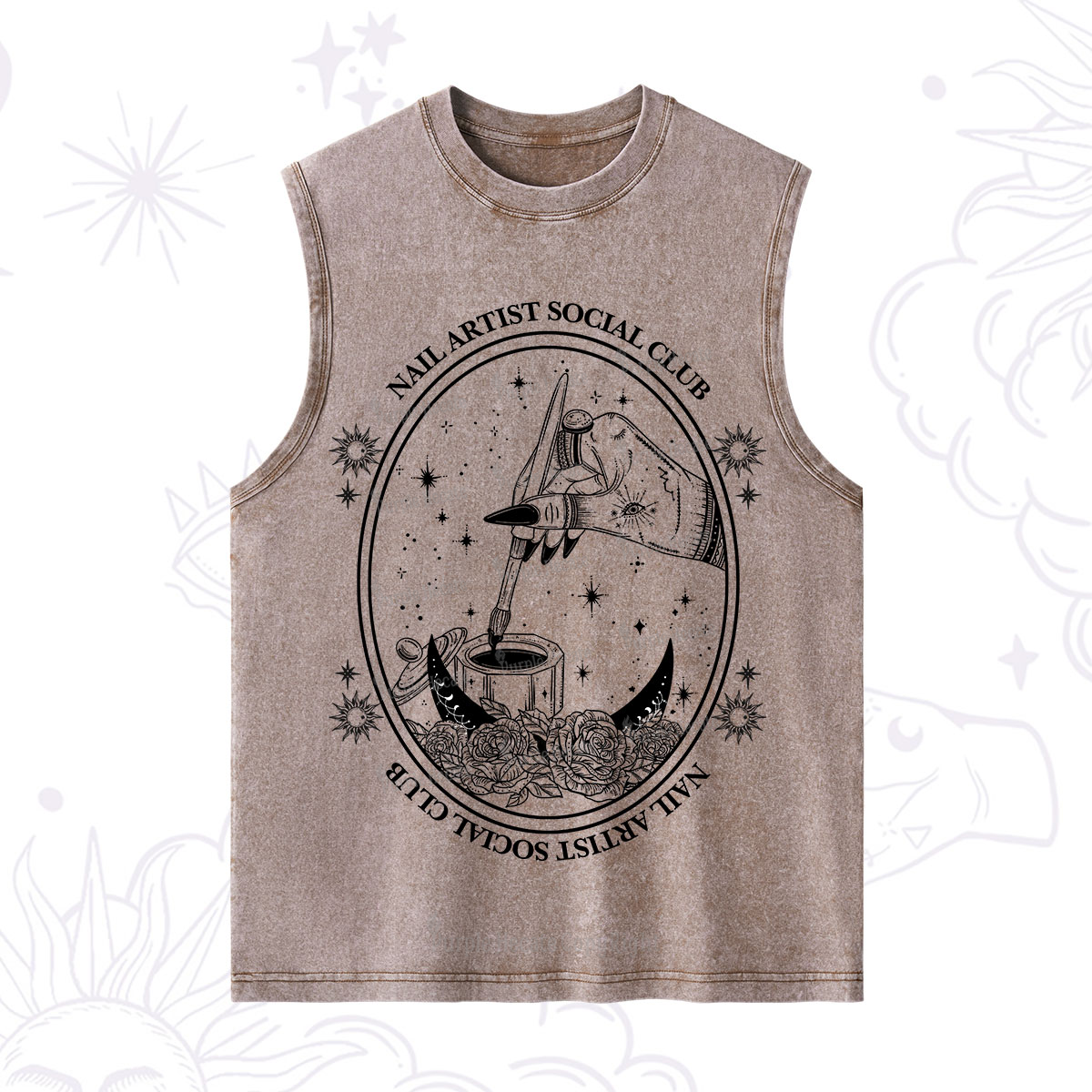 Purplehecate Nail Artist Social Club Washed Tank