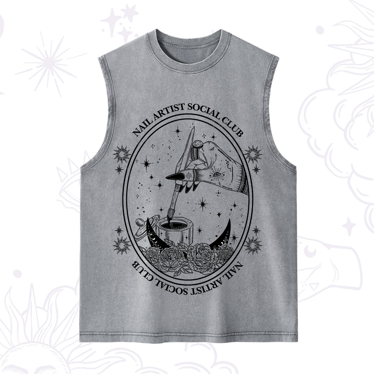 Purplehecate Nail Artist Social Club Washed Tank
