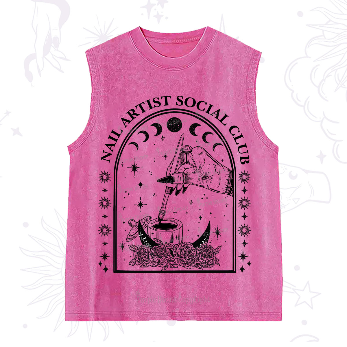 Purplehecate Nail Artist Club Collective Washed Tank