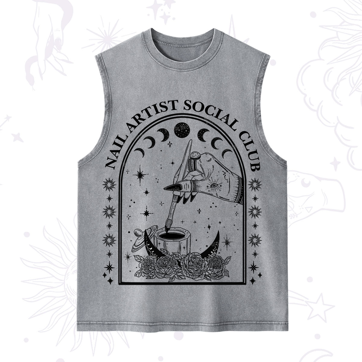 Purplehecate Nail Artist Club Collective Washed Tank
