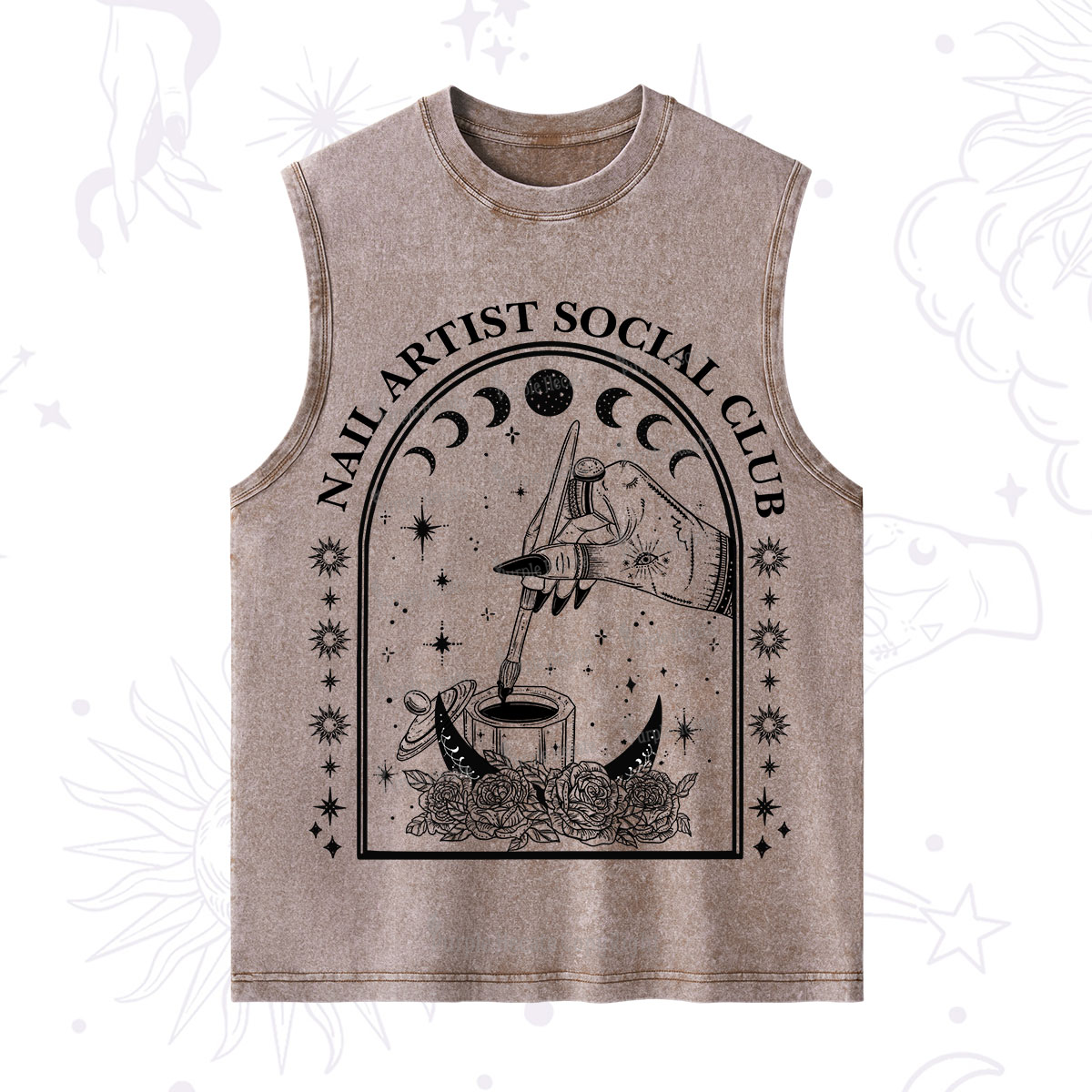 Purplehecate Nail Artist Club Collective Washed Tank