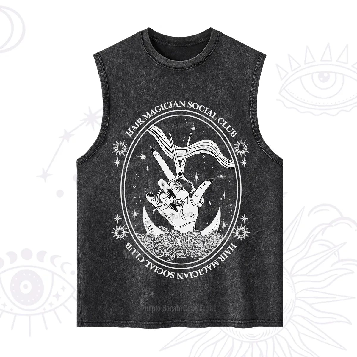 Purplehecate Hair Magician Social Club Washed Tank