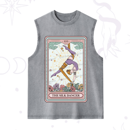 Purplehecate The Aerial Hoop Star Tarot Card Washed Tank