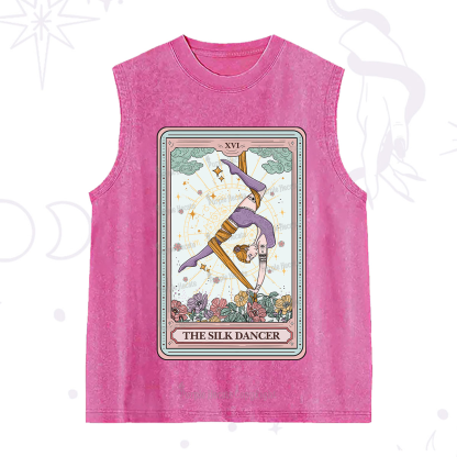 Purplehecate The Aerial Hoop Star Tarot Card Washed Tank