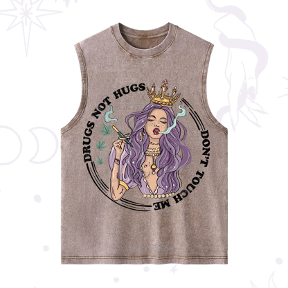 Purplehecate Weed Be Sarcastic Washed Tank