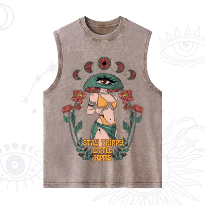 Purplehecate Stay Trippy Little Hippie Washed Tank