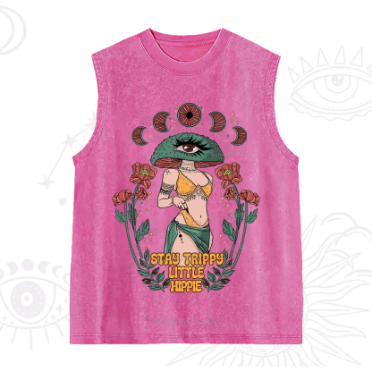 Purplehecate Stay Trippy Little Hippie Washed Tank