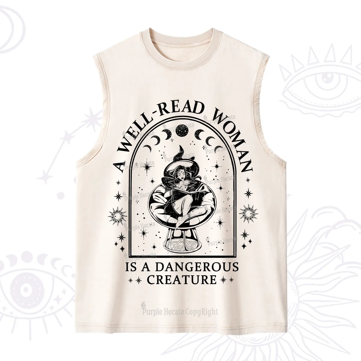 Purplehecate A Well Read Woman Bookish Washed Tank