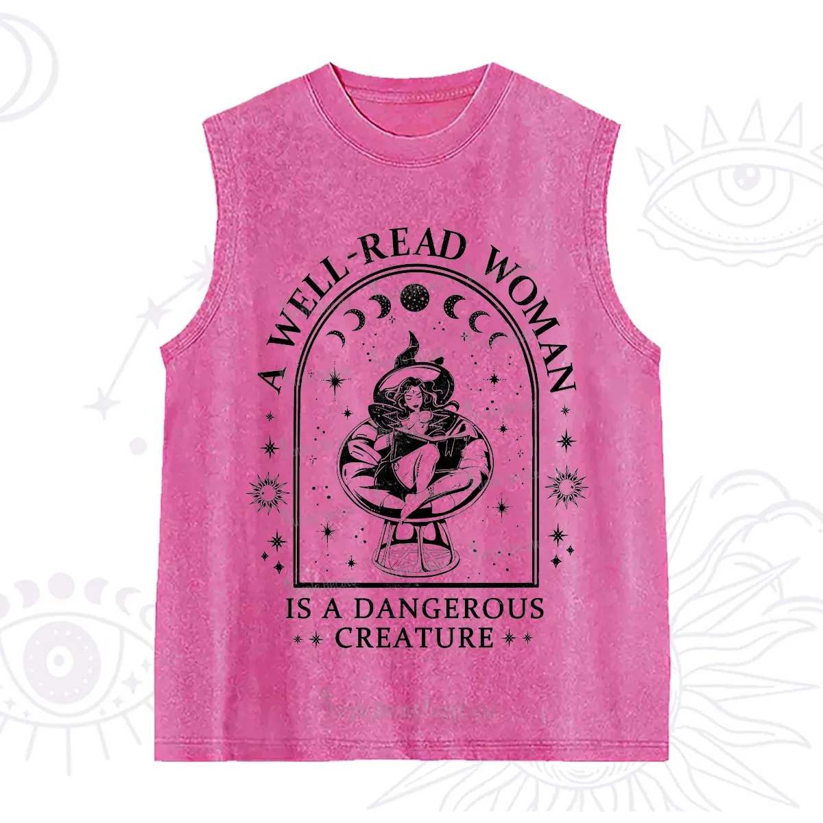 Purplehecate A Well Read Woman Bookish Washed Tank