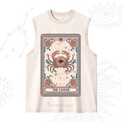Purplehecate The Cancer Tarot Card Washed Tank
