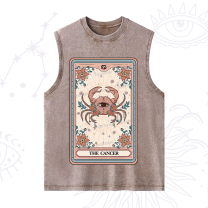 Purplehecate The Cancer Tarot Card Washed Tank
