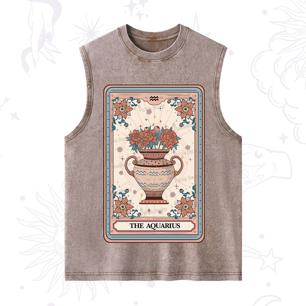 Purplehecate The Aquarius Tarot Card Washed Tank
