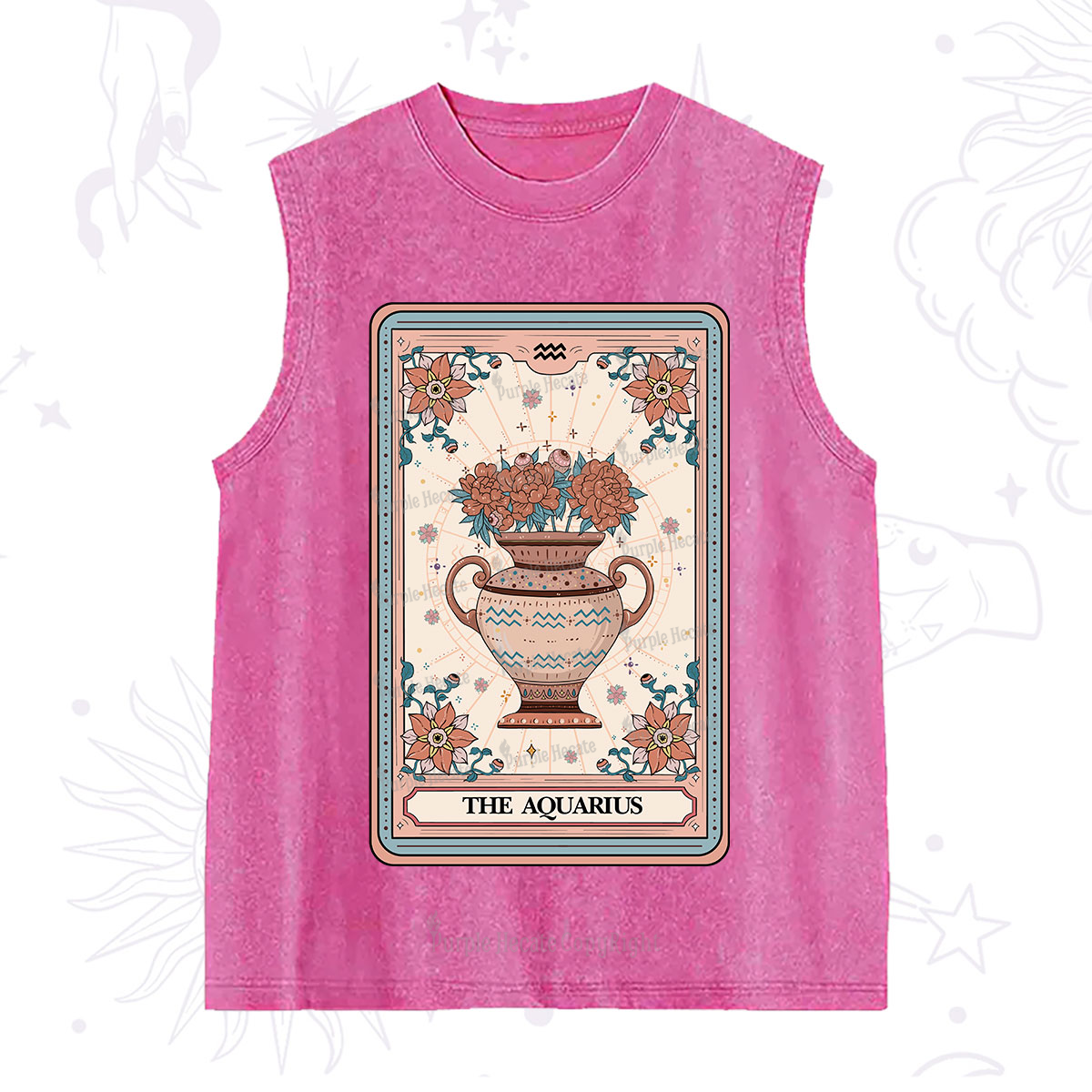 Purplehecate The Aquarius Tarot Card Washed Tank