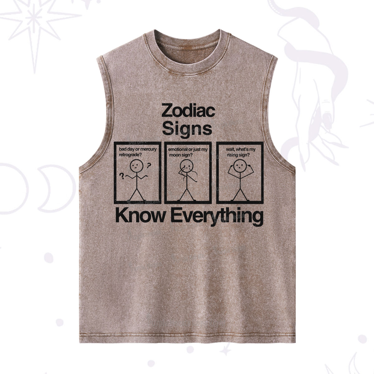 Purplehecate Zodiac Signs Know Everything Washed Tank