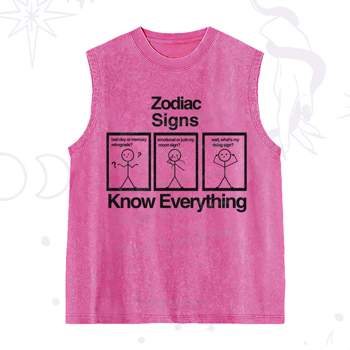 Purplehecate Zodiac Signs Know Everything Washed Tank