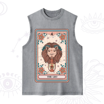 Purplehecate The Leo Tarot Card Washed Tank