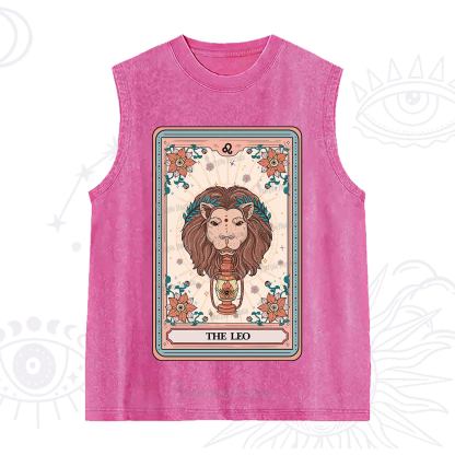 Purplehecate The Leo Tarot Card Washed Tank