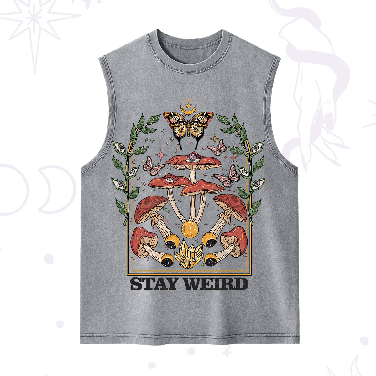Purplehecate Stay Weird Washed Tank