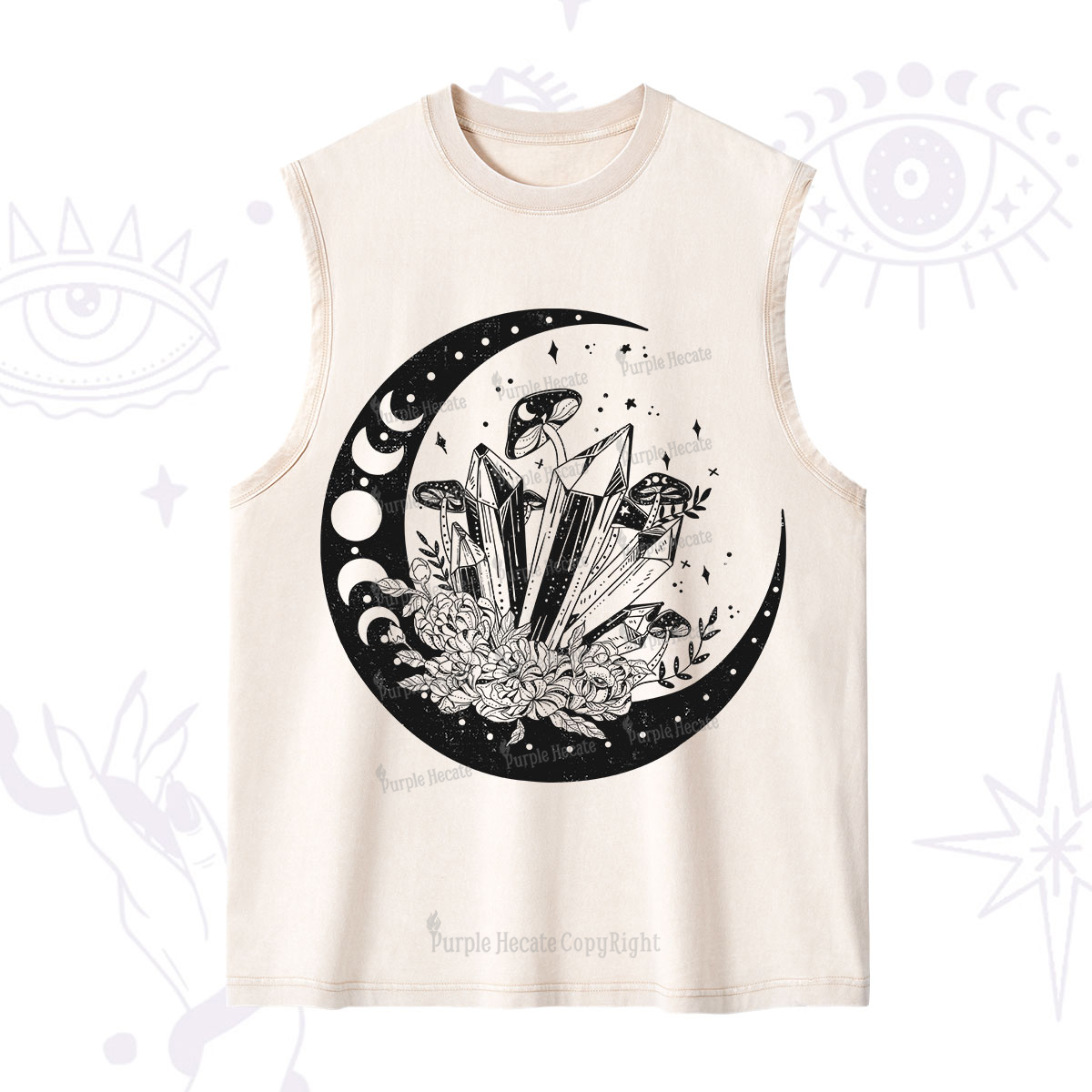 Purplehecate Moonshine and Crystal Washed Tank