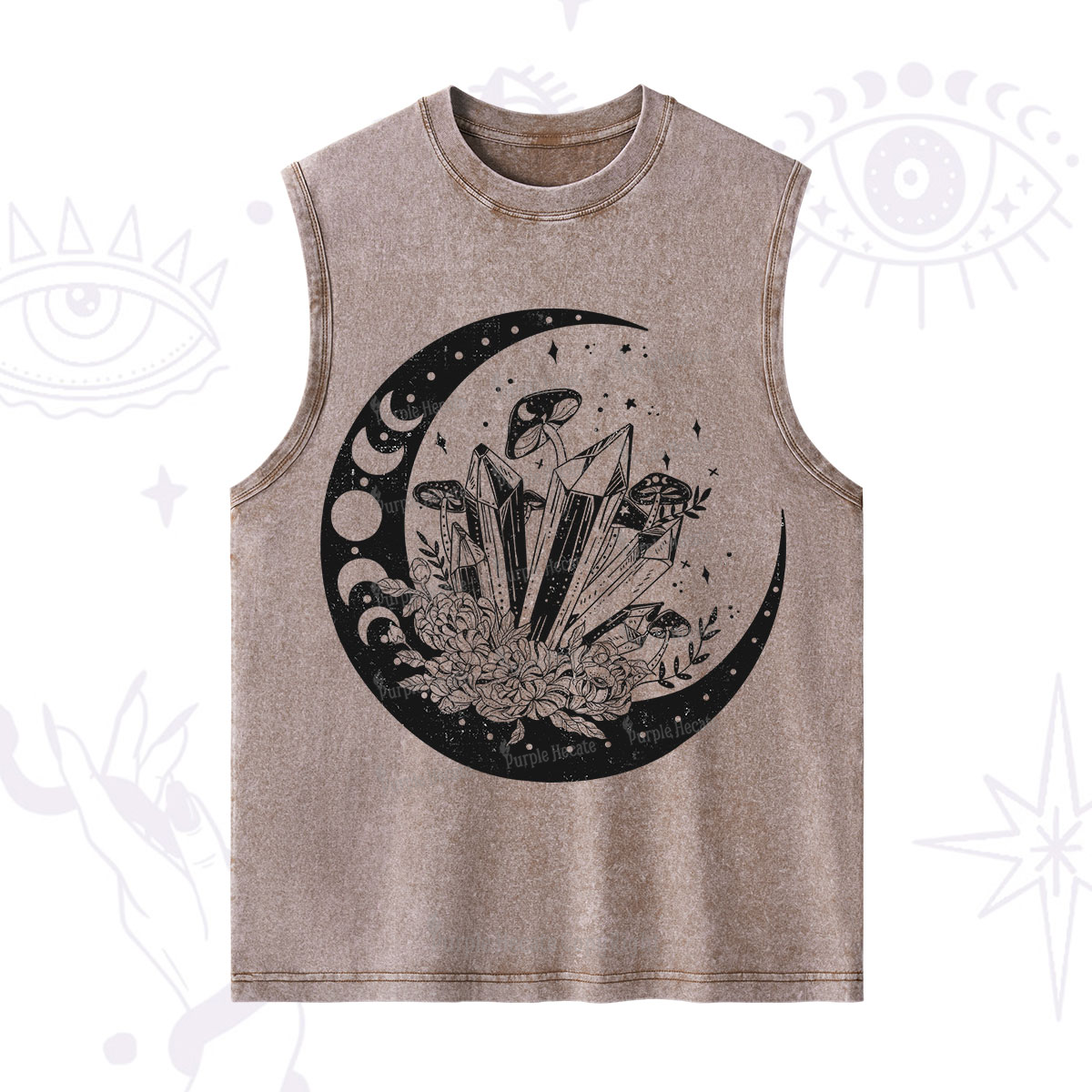 Purplehecate Moonshine and Crystal Washed Tank
