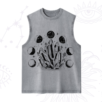 Purplehecate Crystals and Moon Phases Washed Tank