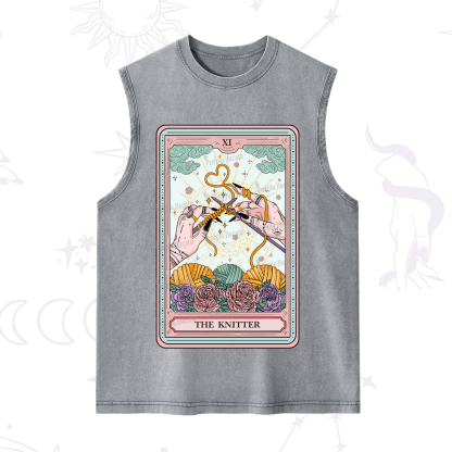 Purplehecate The Knitter Tarot Card Washed Tank