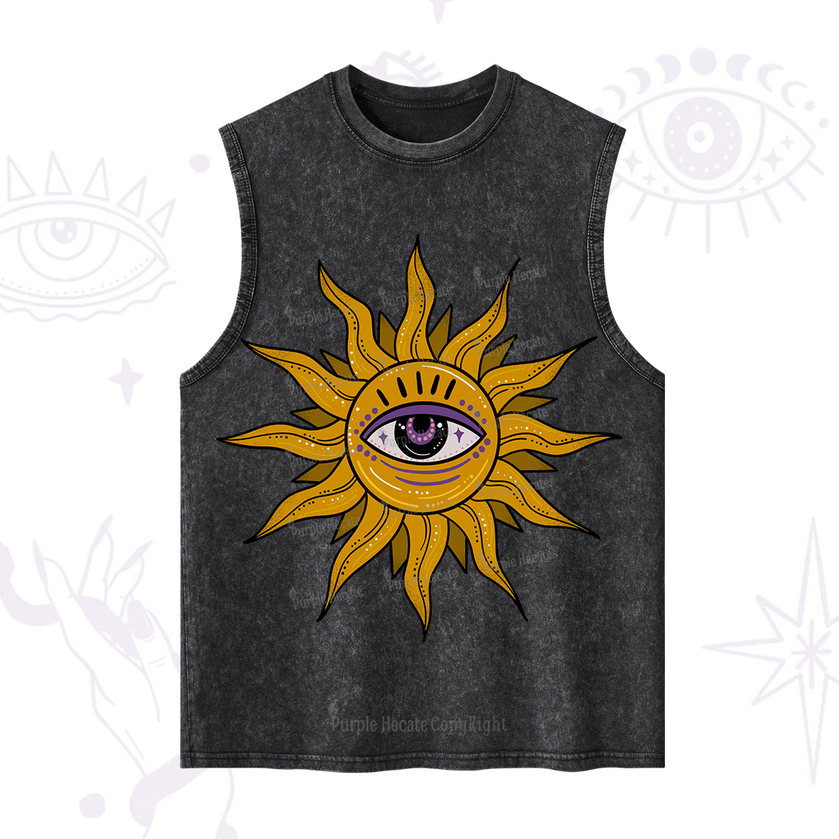 Purplehecate Eye of the Sun Washed Tank