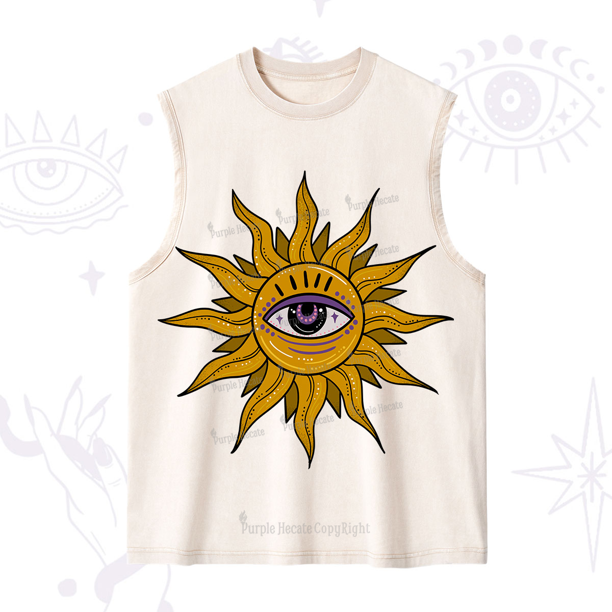 Purplehecate Eye of the Sun Washed Tank