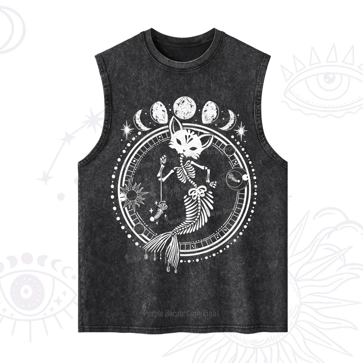 Purplehecate Purr-maid Prophecy Washed Tank