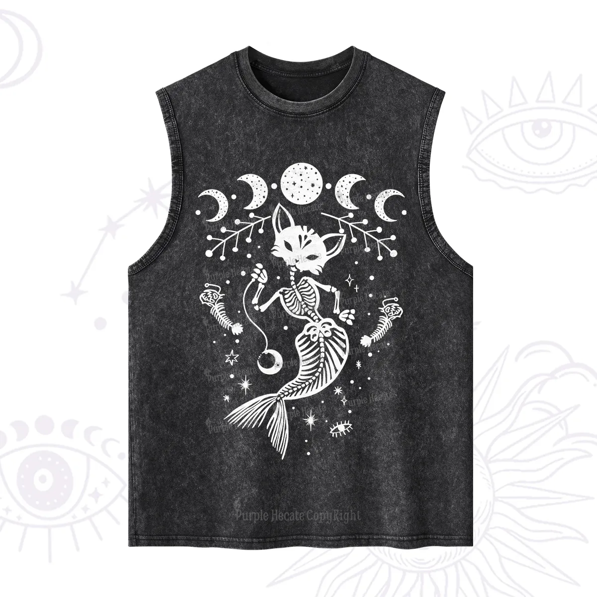 Purplehecate Purr-maid Tales Washed Tank