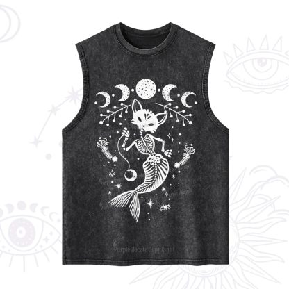 Purplehecate Purr-maid Tales Washed Tank