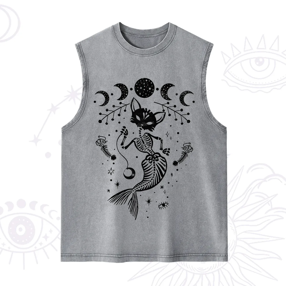 Purplehecate Purr-maid Tales Washed Tank