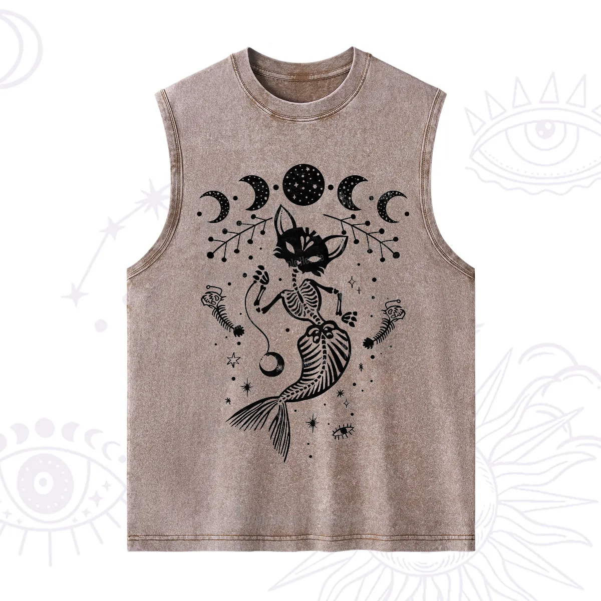 Purplehecate Purr-maid Tales Washed Tank