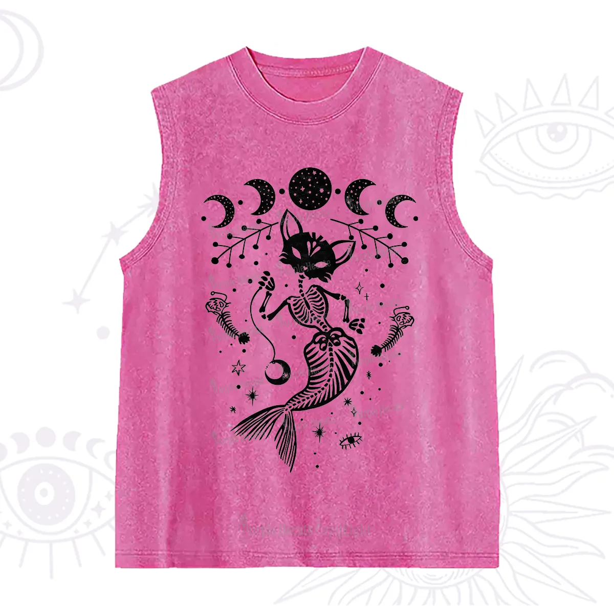 Purplehecate Purr-maid Tales Washed Tank