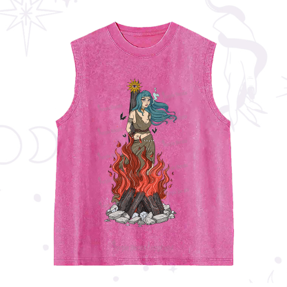 Purplehecate Witchy Woman Burned at the Stake Washed Tank