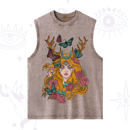 Purplehecate Butterfly Flutter Washed Tank