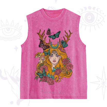 Purplehecate Butterfly Flutter Washed Tank