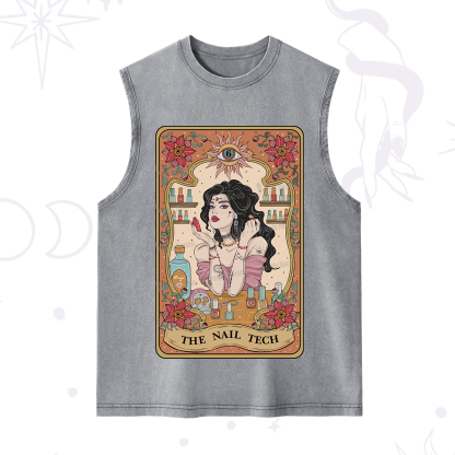 Purplehecate The Nail Tech Tarot Washed Tank