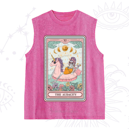 Purplehecate The Audacity Skeleton Tarot Card Washed Tank