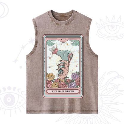 Purplehecate The Hair Dryer Life Tarot Washed Tank