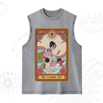 Purplehecate The Number Two Tarot Washed Tank