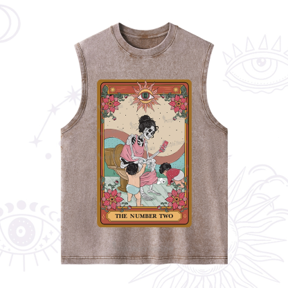 Purplehecate The Number Two Tarot Washed Tank