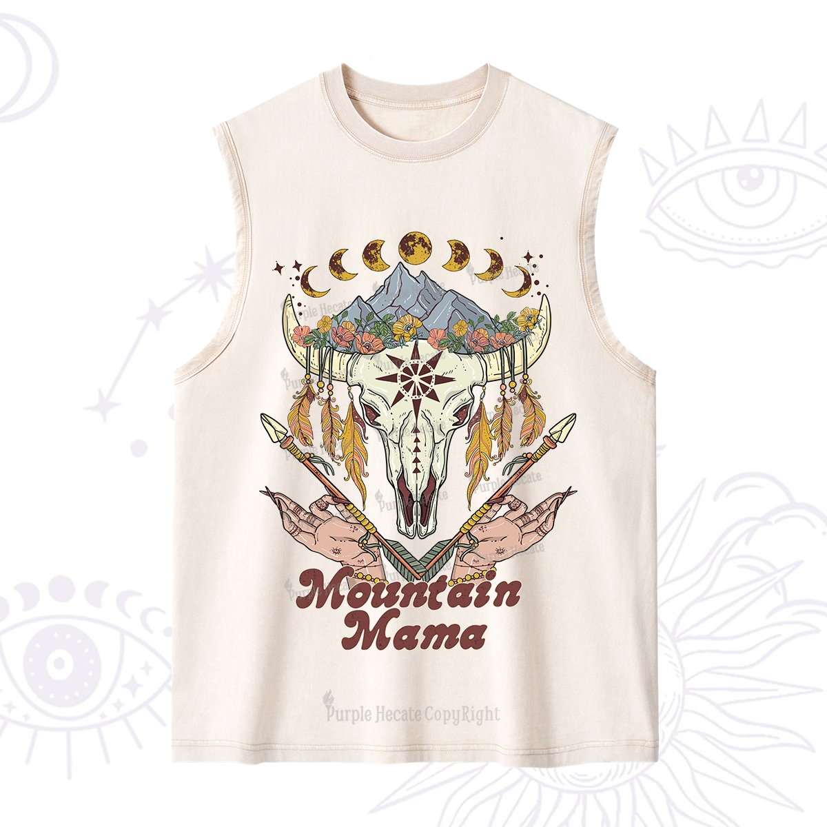 Purplehecate Mountain Mama Washed Tank